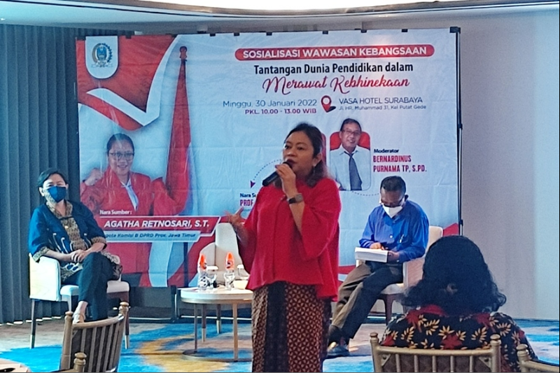 Ajarkan Kebhinekaan dan Toleransi Sejak Dini, Ini Saran Agatha untuk Guru di Surabaya